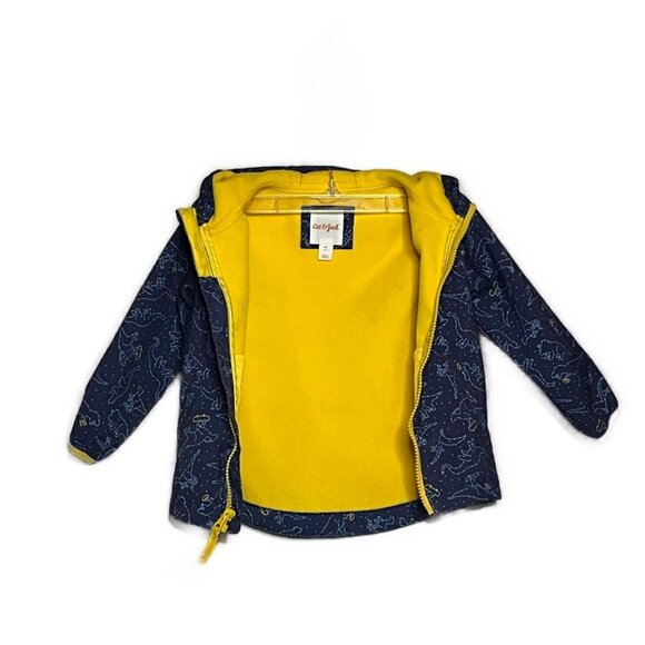 Cat & Jack Space Dino Jacket Fleece-Lined Size 3T - Picture 6 of 6